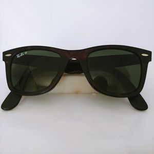 Ray-Ban Mens M/L Wayfarer Tortoise Green Lens
